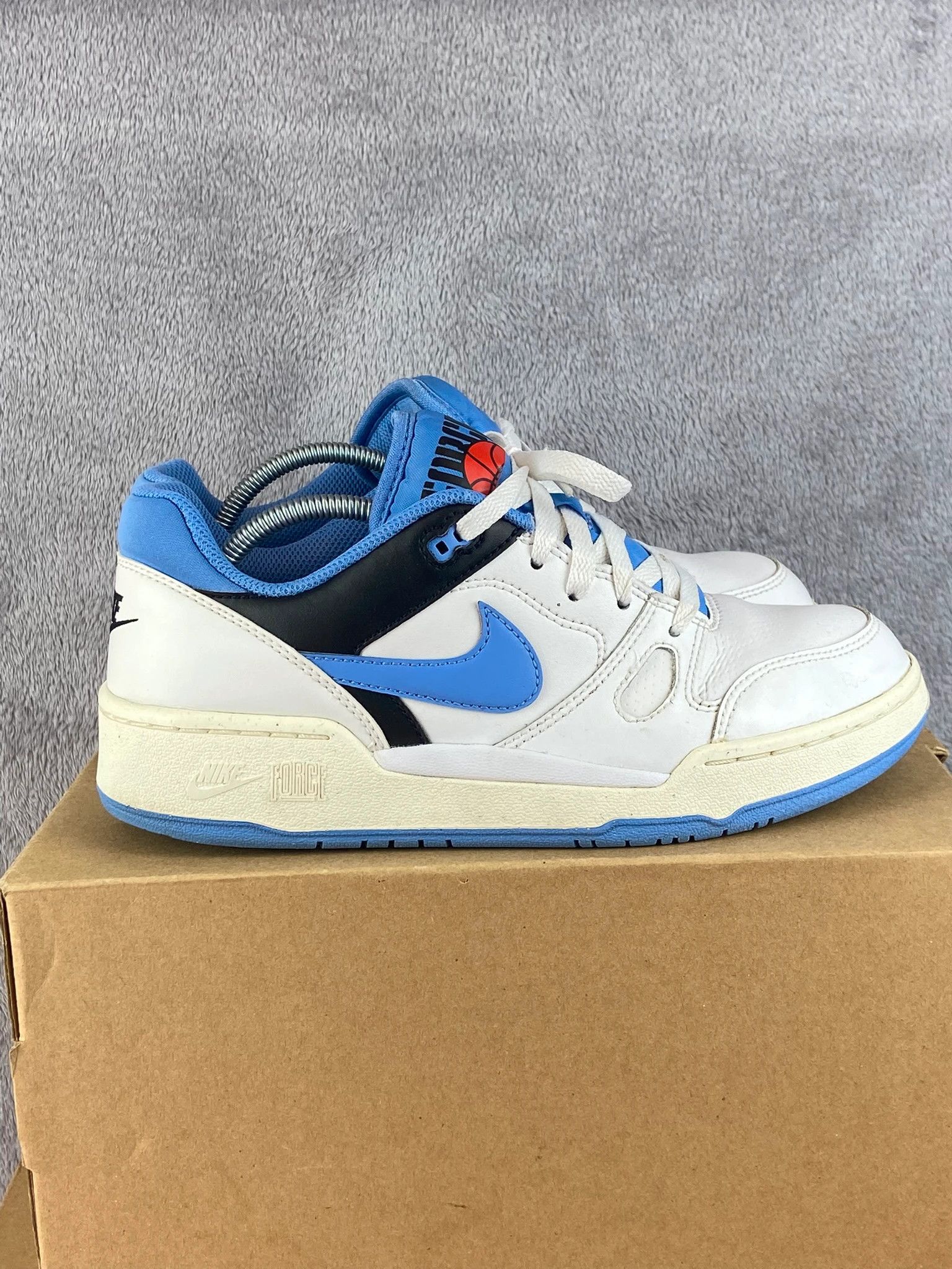 Nike : Nike sneakers white blue retro basketball vintage Size US 7.5 / EU 40-41 - 4 Thumbnail