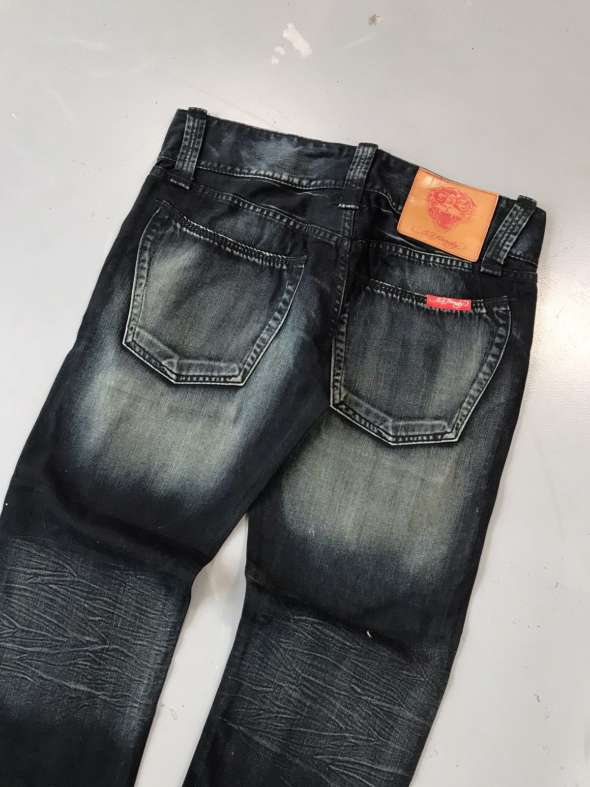 Christian Audigier × Ed Hardy × Vintage Vintage Edhardy crazy tiger 🐯 embroidered denim Size US 39 - 7 Thumbnail