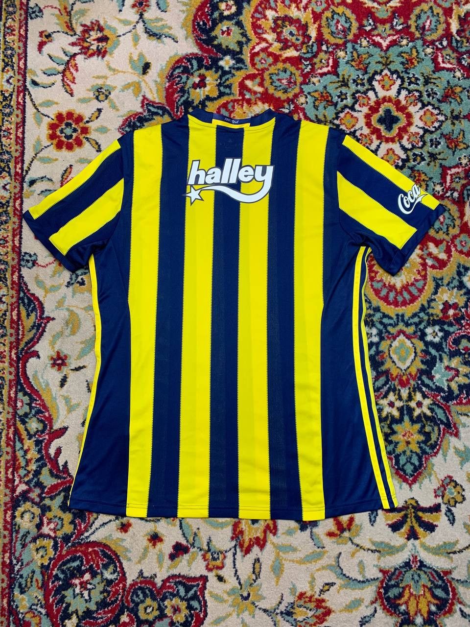 Adidas FENERBAHCE 2016 2017 HOME FOOTBALL SHIRT SOCCER JERSEY Size US L / EU 52-54 / 3 - 2 Thumbnail