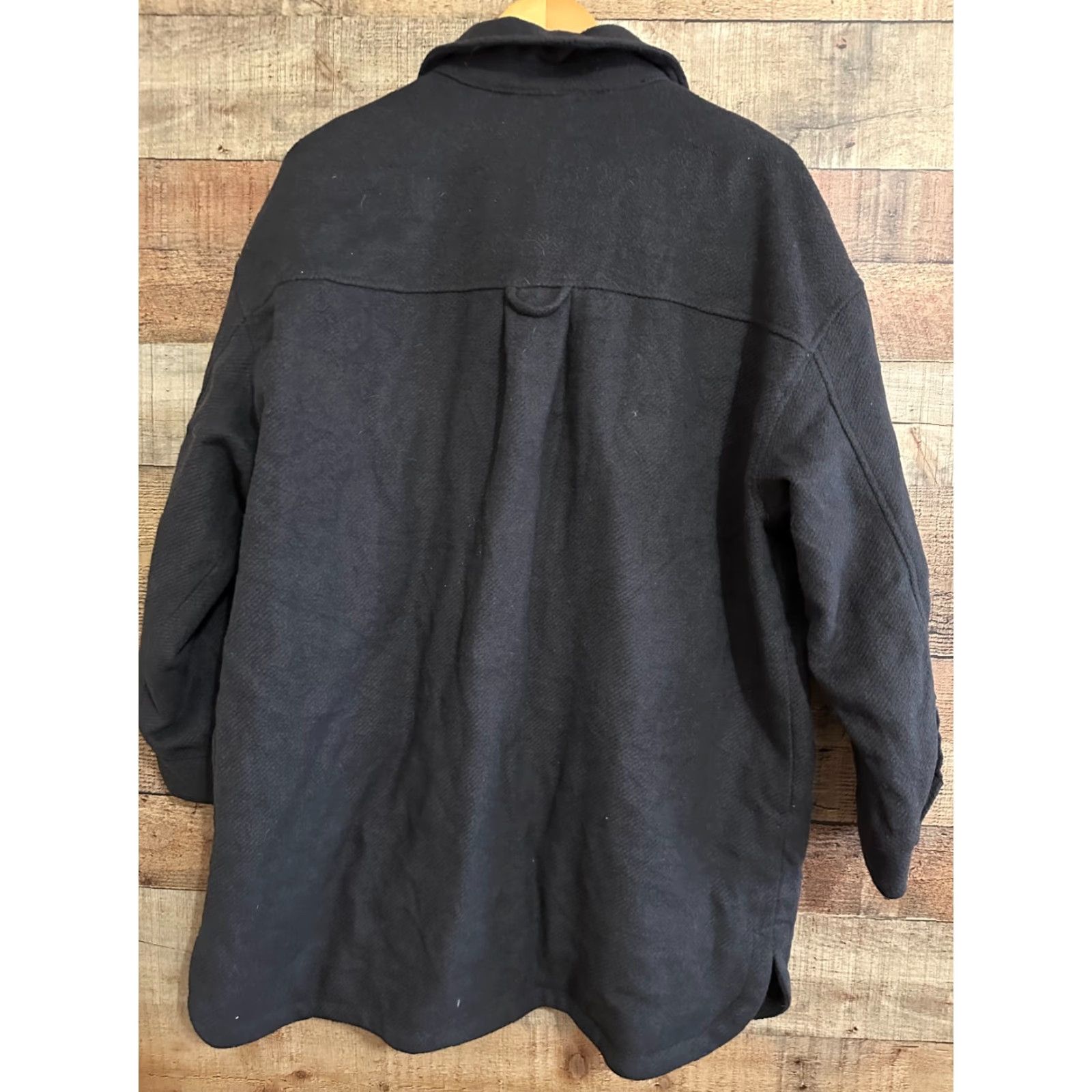 Kangol Kangol x H&M Shacket Oversize Shirt Jacket Size S Charcoal Gray Mens Shirt Jacket Shacket Kangol x H&M Brand Kangol x H&M Shacket Size US M / EU 48-50 / 2 - 2 Thumbnail