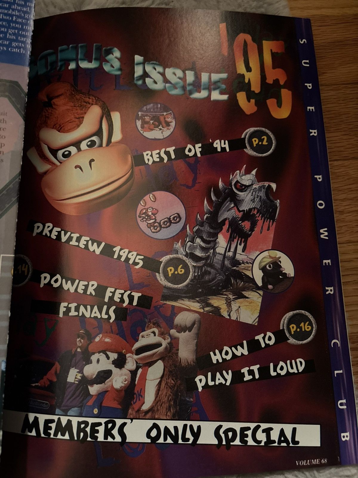 Nintendo NINTENDO POWER ‘95 Vintage Gaming Magazine Size ONE SIZE - 3 Thumbnail