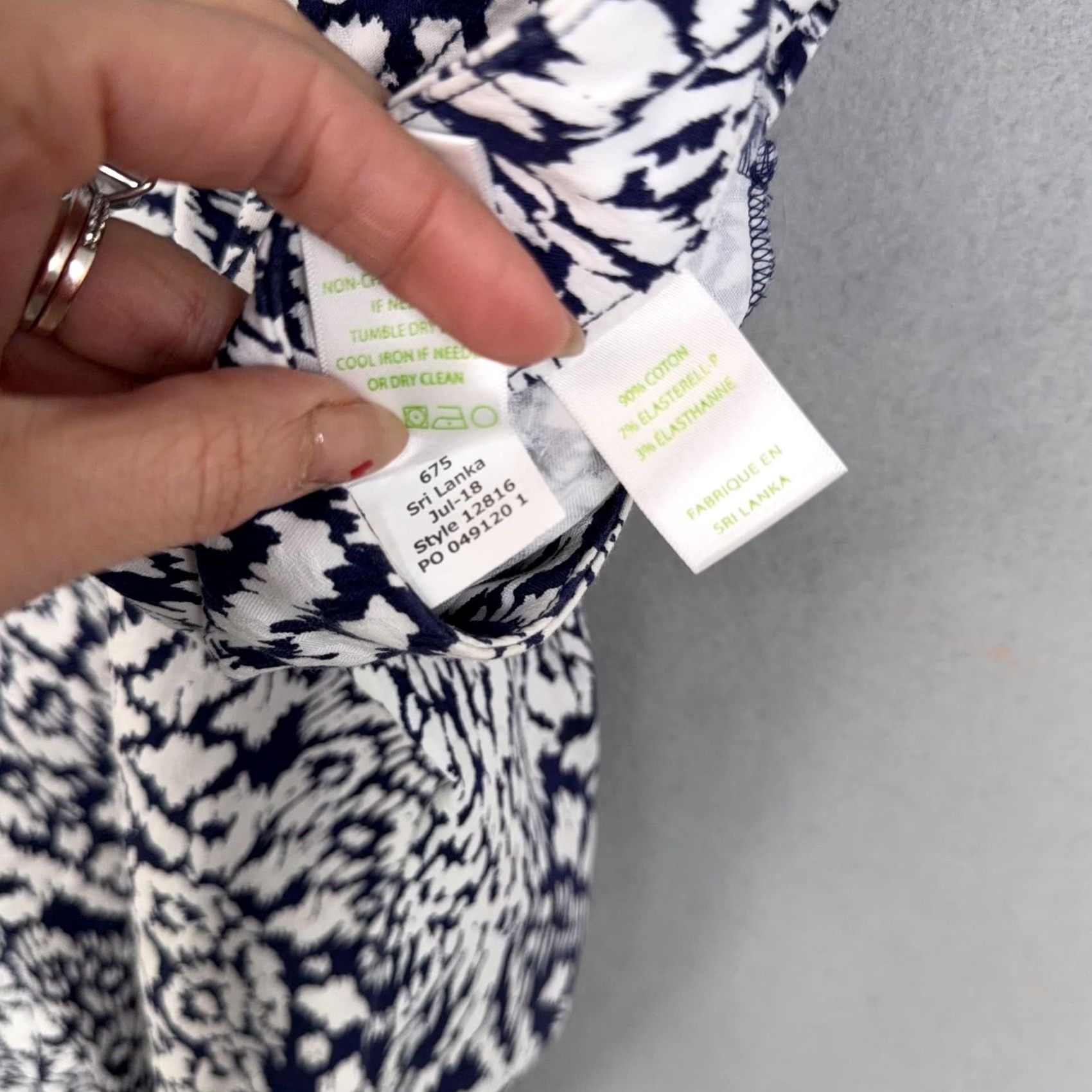 Lilly Pulitzer Lilly Pulitzer Pants Womens 0 Blue Peacock Print Ankle Skinny Stretch Size 25" / US 0 / IT 36 - 6 Thumbnail