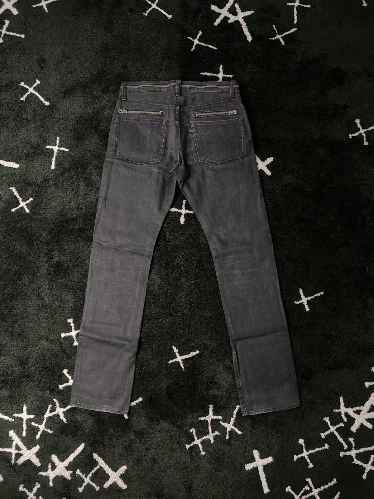 Undercover SS07 - “Purple” Zipper Waist Waxed Pants Size US 30 / EU 46 - 8 Thumbnail