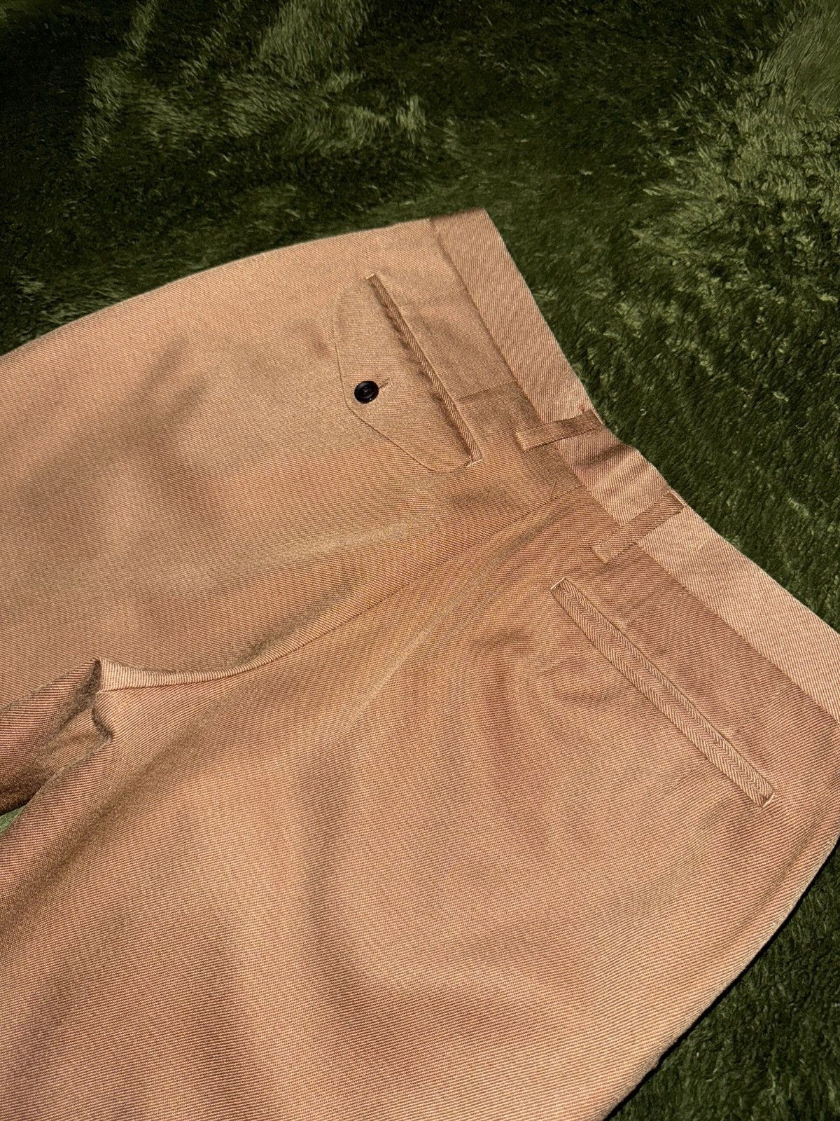 Kolor KOLOR Pintuck Twill Snap Detail Cropped Trousers Brown Size US 32 / EU 48 - 9 Thumbnail