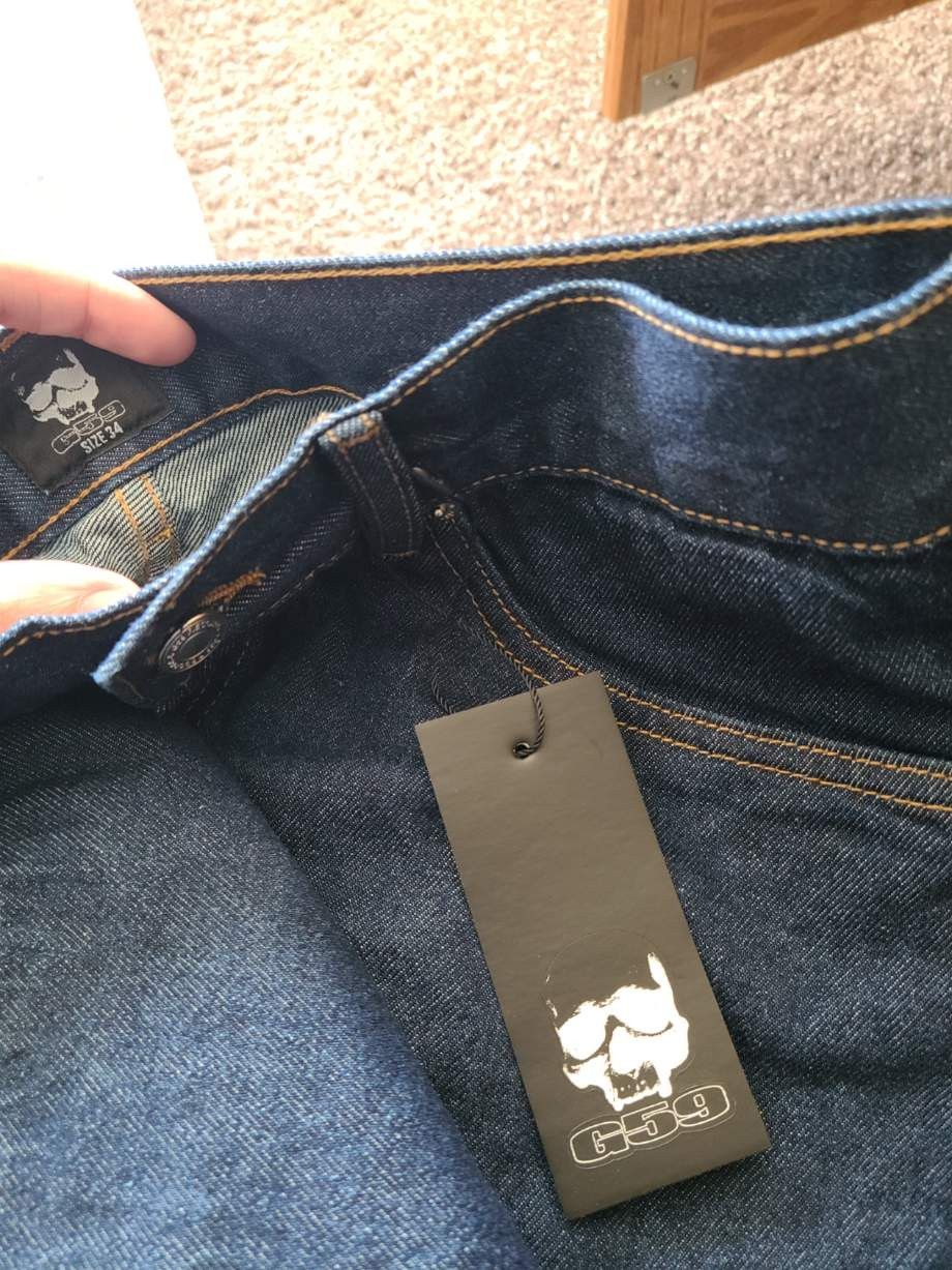 G59 Records G59 Standard Denim (Raw Blue) 34 Size US 34 / EU 50 - 6 Thumbnail