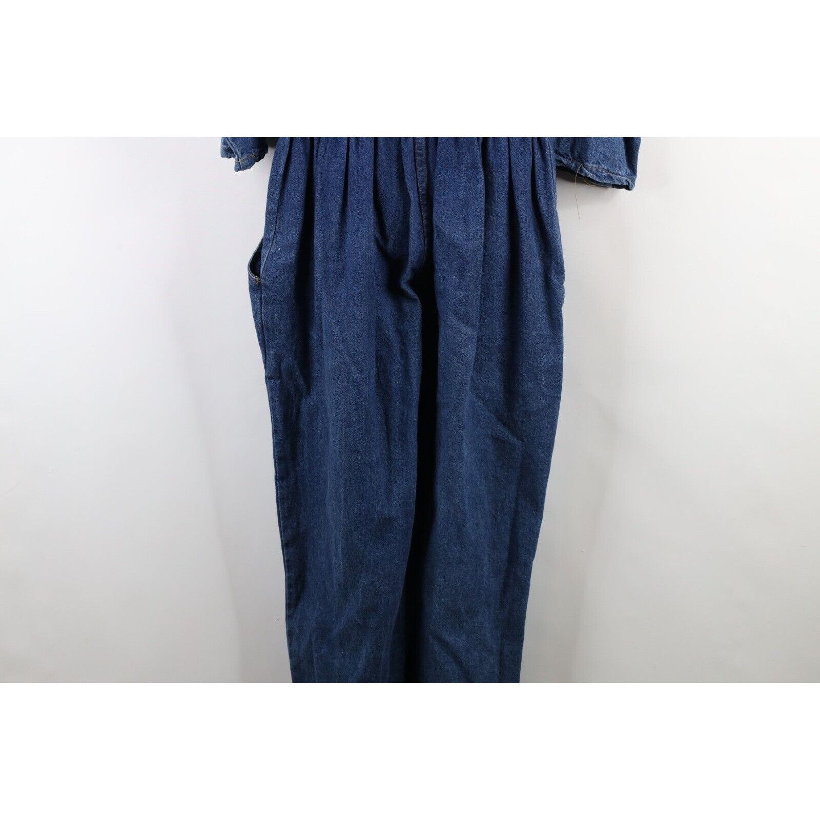 Vintage Vintage 70s 80s Streetwear Distressed Denim Jean Jumpsuit Size L / US 10 / IT 46 - 19 Thumbnail
