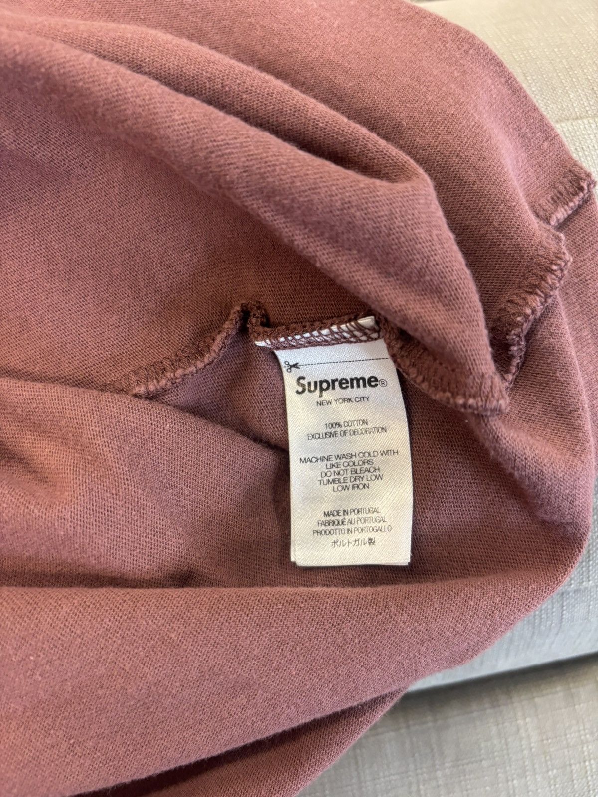 Supreme Supreme stitch tag tee Size US M / EU 48-50 / 2 - 5 Thumbnail