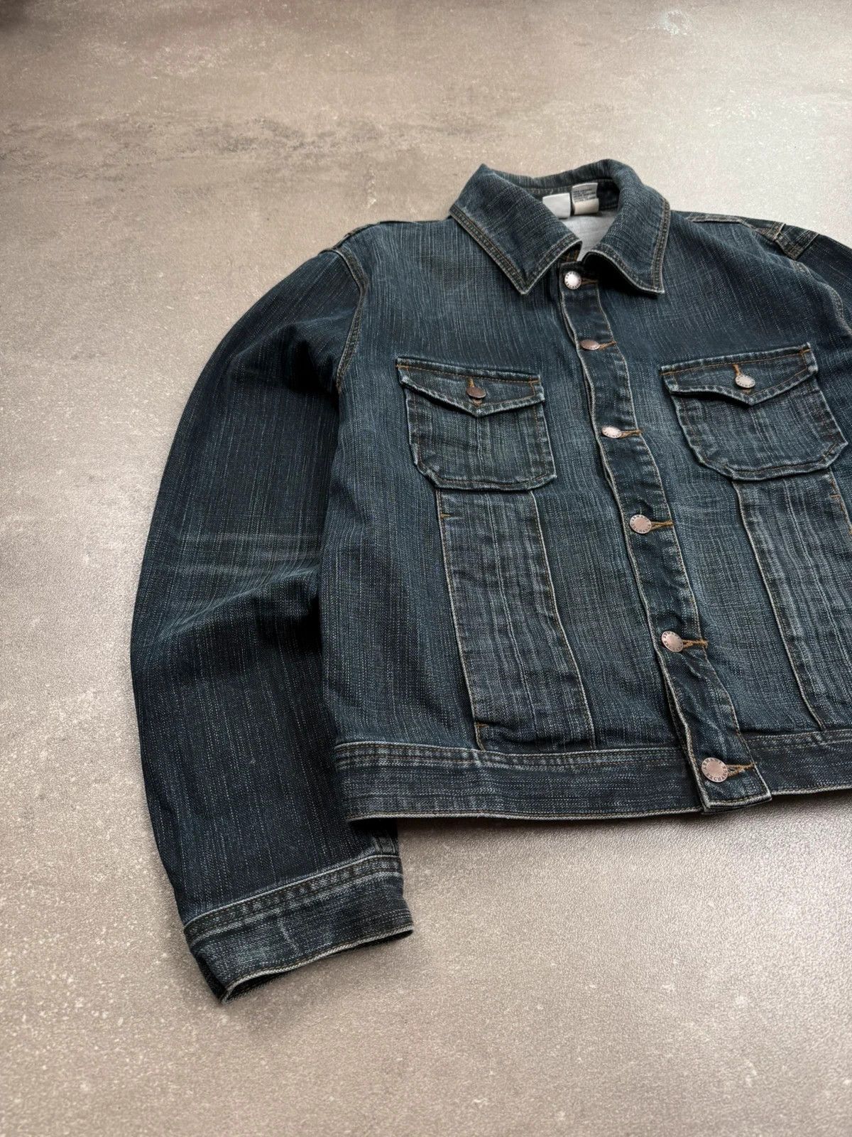 Armani Exchange Armani Exchange denim jacket archive faded Hedi Slimane type Size US L / EU 52-54 / 3 - 3 Thumbnail