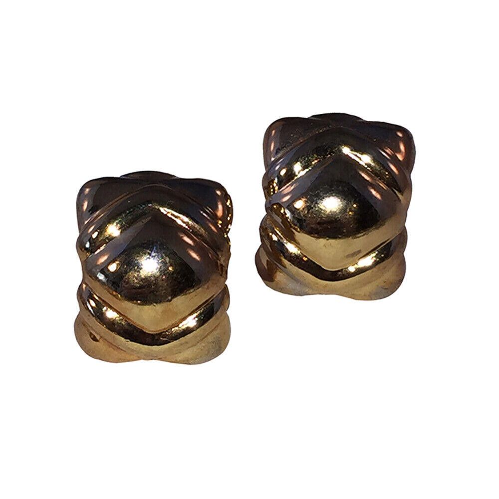 Givenchy Givenchy XOXO Gold Plated Retro Clip On Earrings Size ONE SIZE - 1 Thumbnail