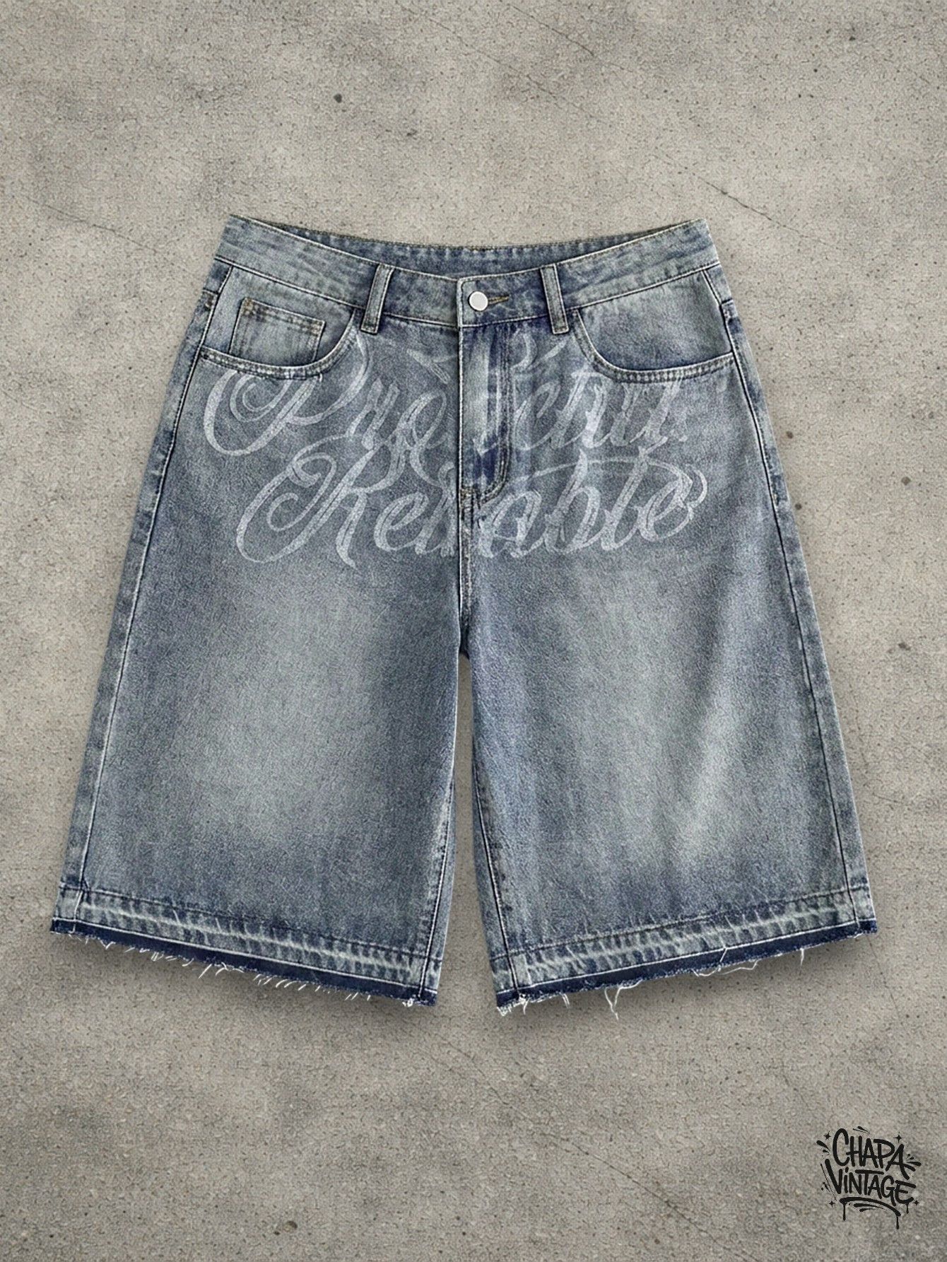Vintage Washed jeans shorts Size US 32 / EU 48 - 1 Thumbnail