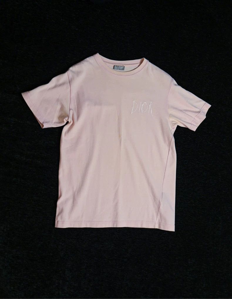Dior Dior Pink cursive embroidery logo short sleeves Size XS / US 0-2 / IT 36-38 - 1 Thumbnail