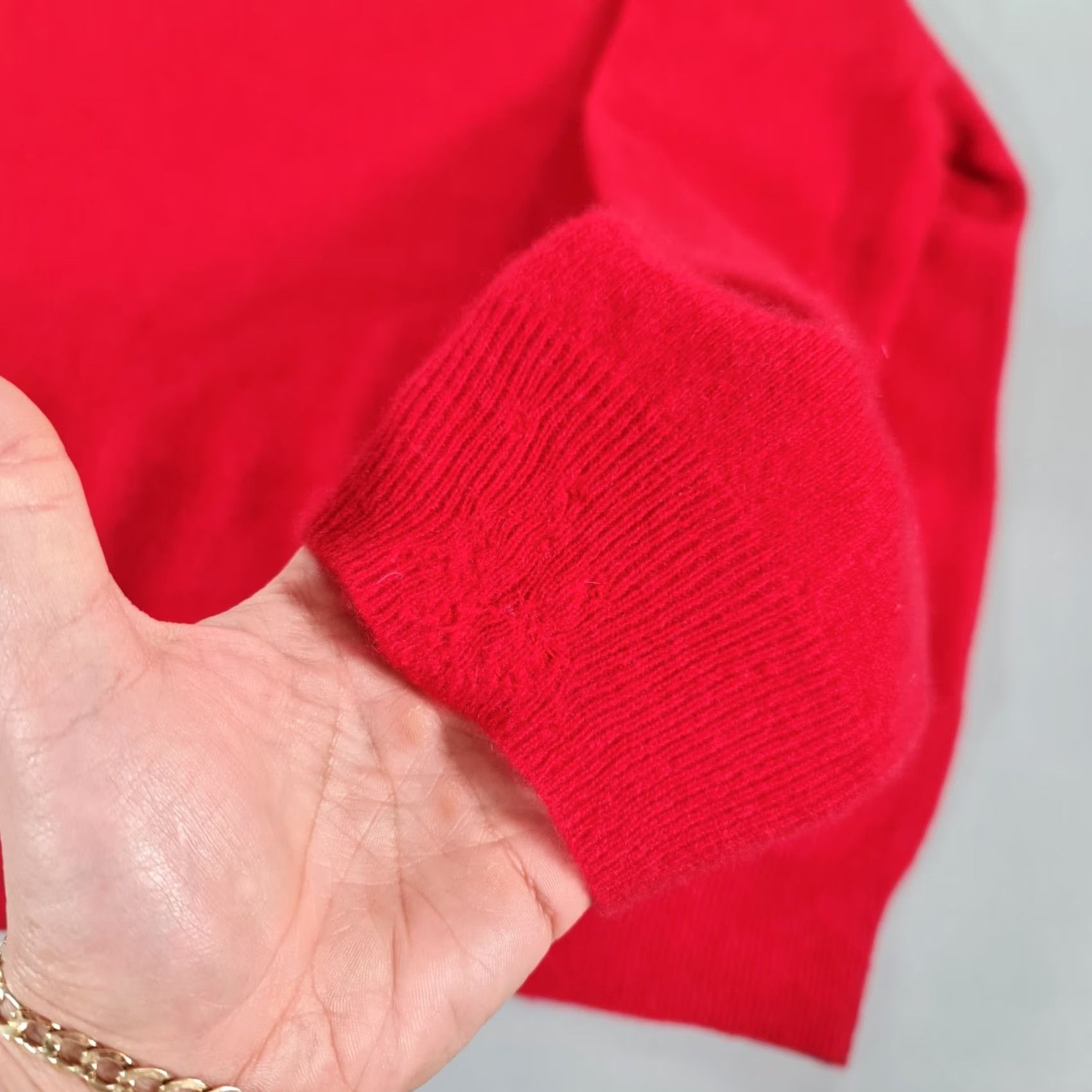 Polo Ralph Lauren Polo Ralph Lauren Mens Jumper Red Large 100% Cashmere Knit Pullover Size US L / EU 52-54 / 3 - 6 Thumbnail