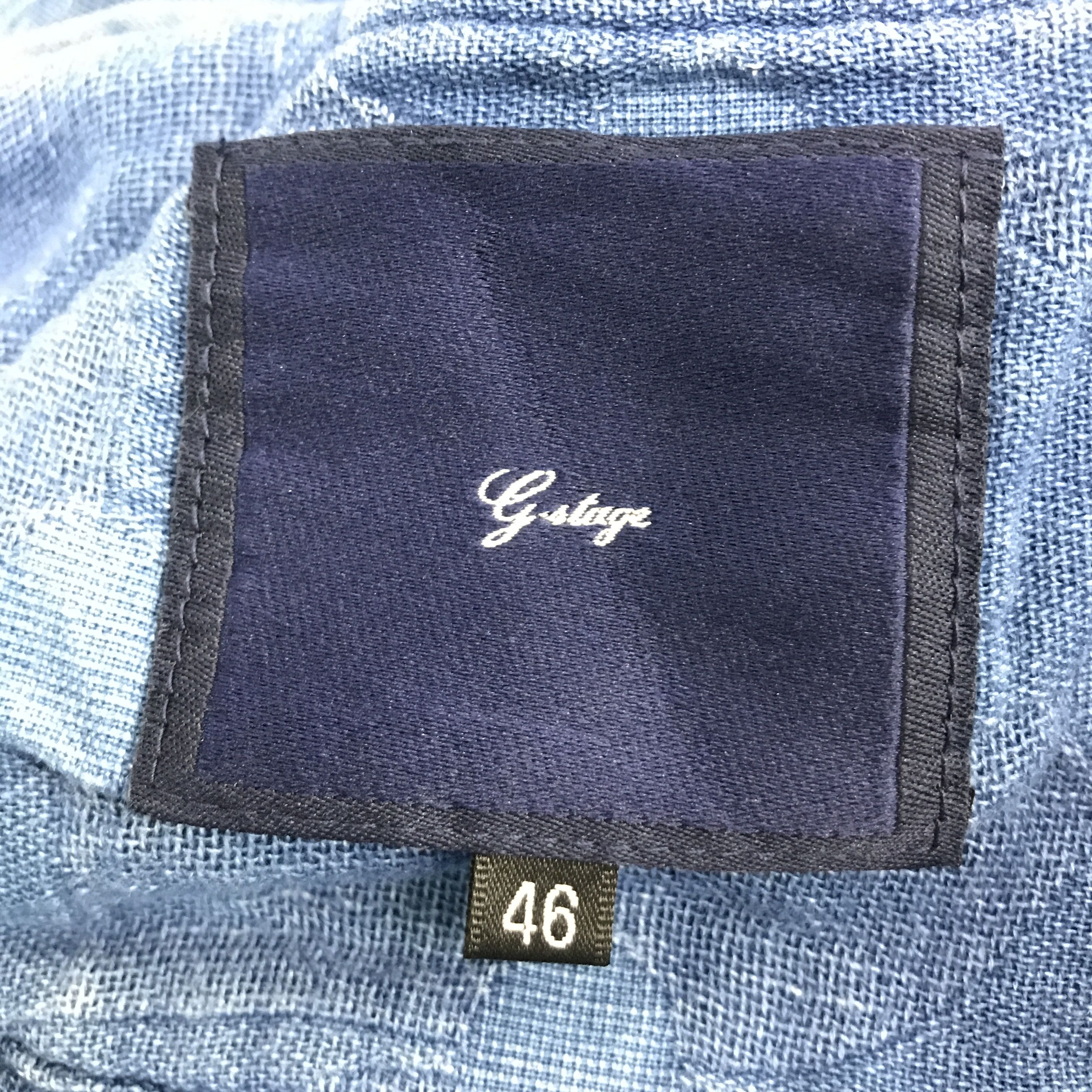Indigo × Japanese Brand G STAGE INDIGO COTTON BLAZER JACKET Size US M / EU 48-50 / 2 - 6 Thumbnail