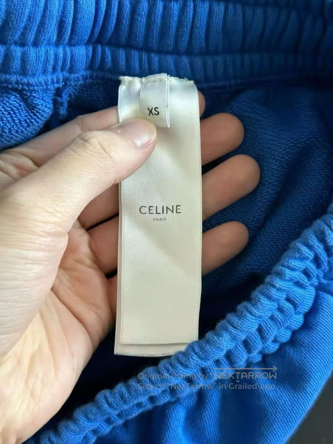 Celine CELINE size XS Blue Big Logo Sweatpants| Size US 27 - 4 Thumbnail