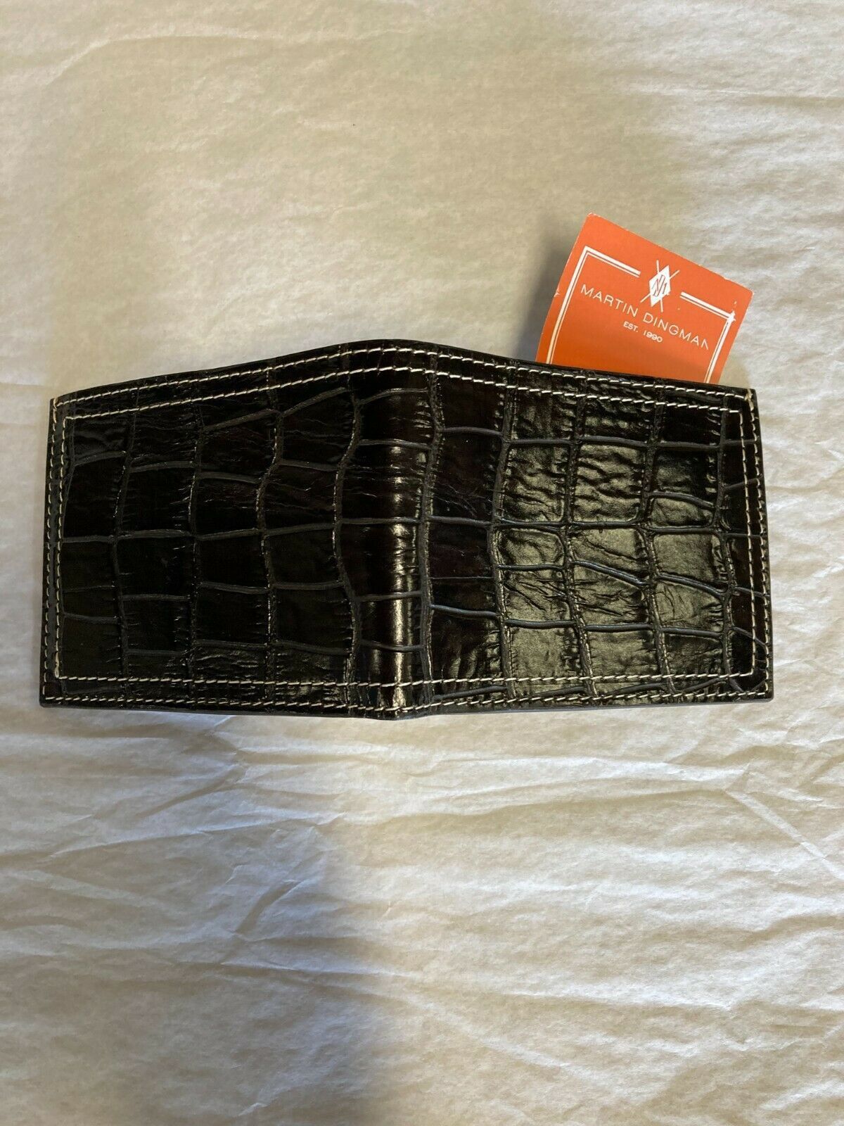 Martin Dingman Martin Dingman Handmade Alligator Grain Leather Wallet Size ONE SIZE - 5 Thumbnail