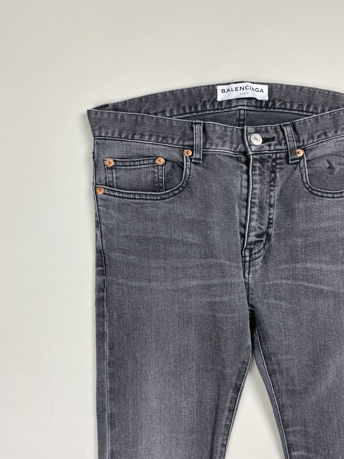 Balenciaga Balenciaga ladies distressed denim skinny biker jeans Size 28" / US 6 / IT 42 - 7 Thumbnail