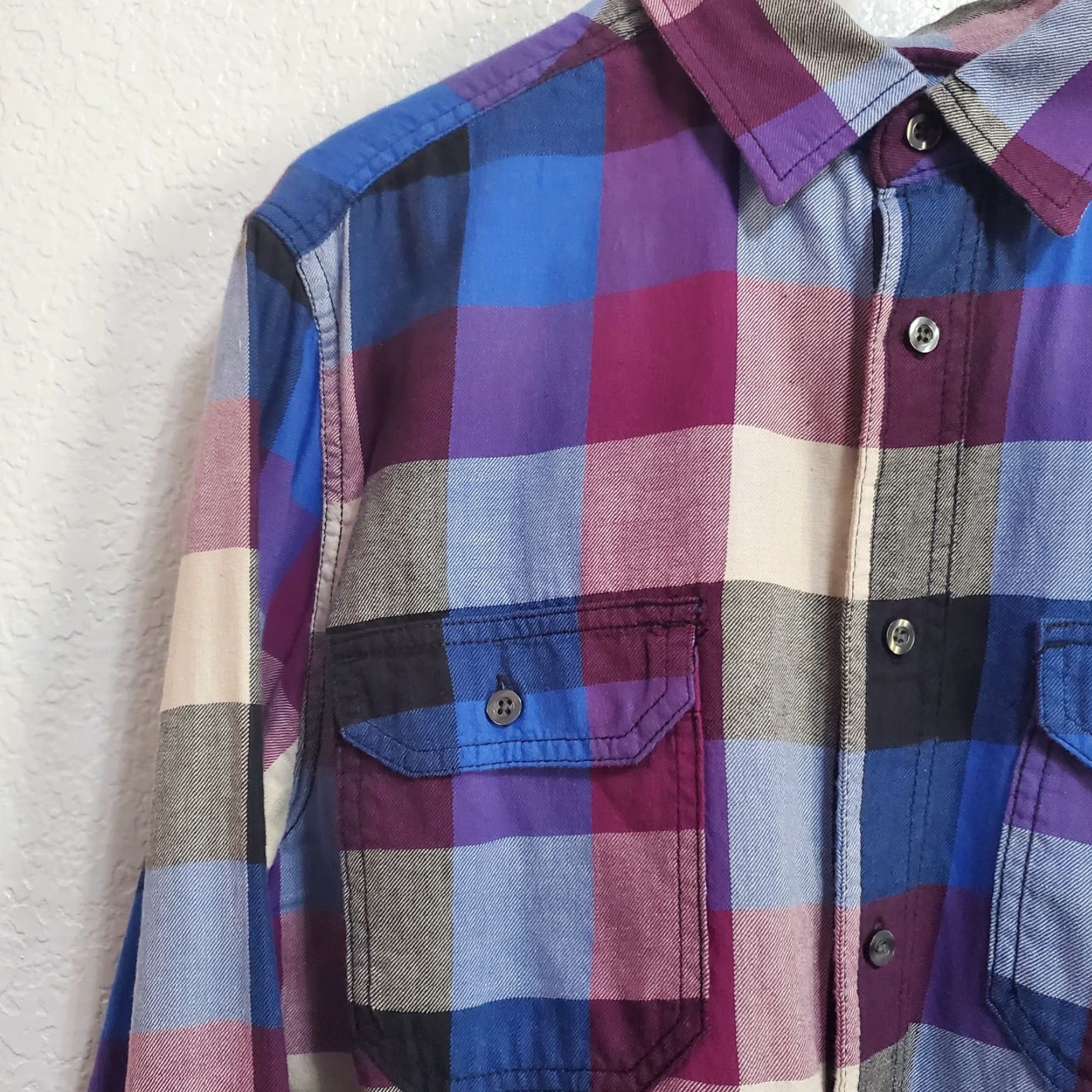 Mossimo Mossimo Supply Co Athletic Fit Shirt Men M Plaid Cotton Long Sleeve Button Up Multicolor Size US M / EU 48-50 / 2 - 5 Thumbnail