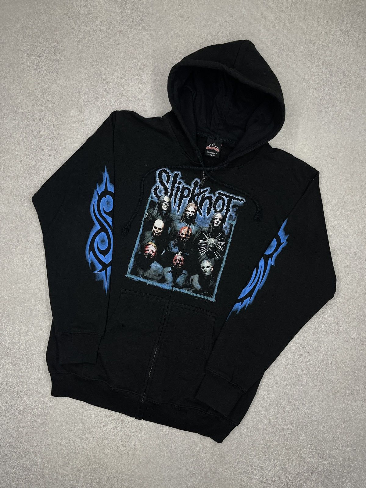 Slipknot Vintage Slipknot Zip Hoodie Black Big Logo Metal Rock Size US L / EU 52-54 / 3 - 6 Thumbnail