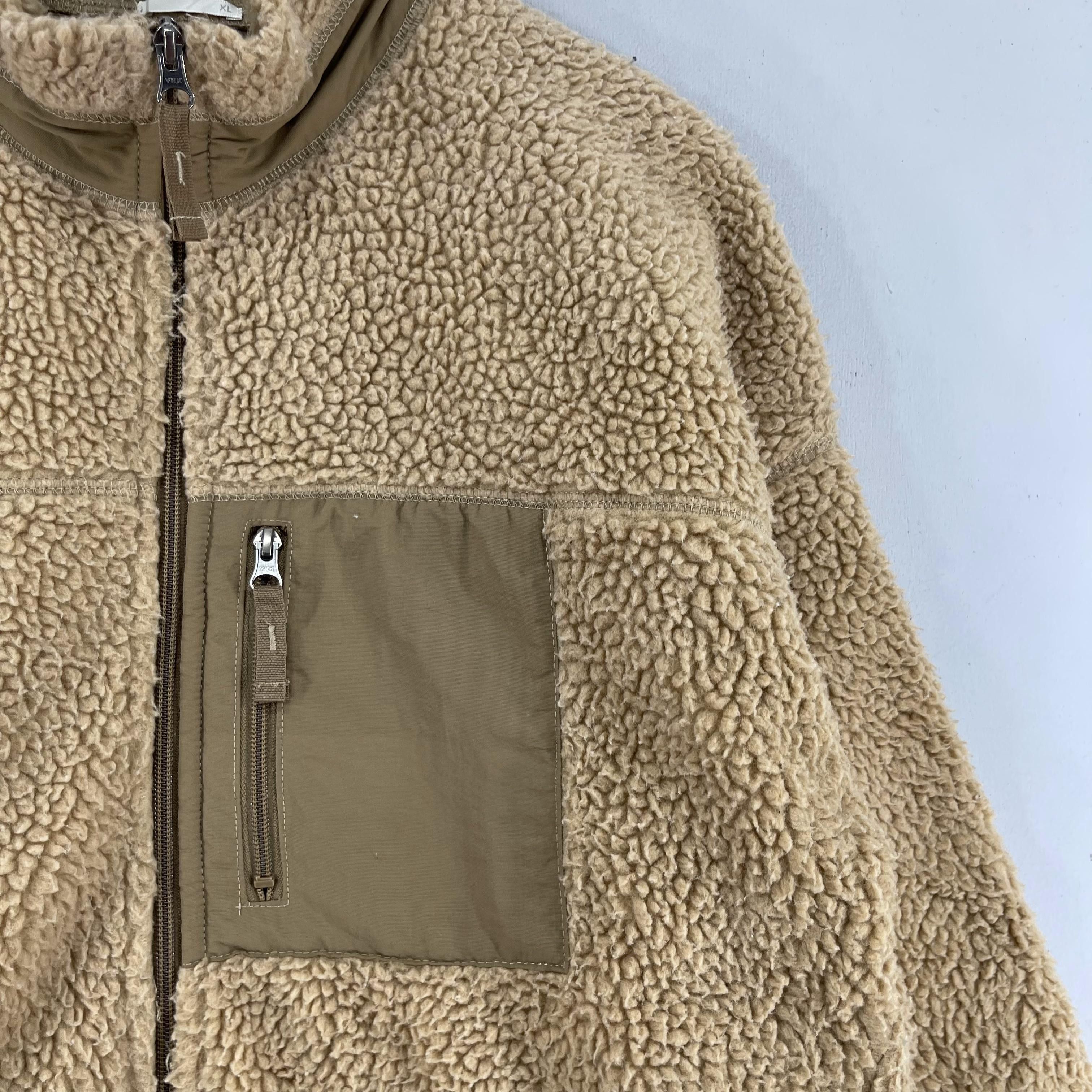 Japanese Brand Vintage GU Deep Pile Sherpa Fleece Zipper Jacket Size US L / EU 52-54 / 3 - 4 Thumbnail