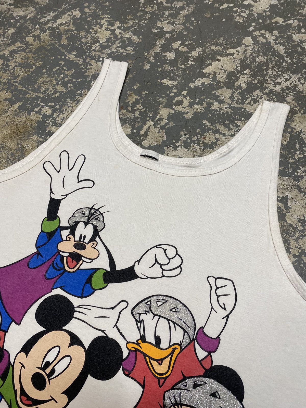 Mickey Mouse × Vintage Vintage Mickey Mouse & Friends Rollerblading Skates Tank Top Size US L / EU 52-54 / 3 - 4 Thumbnail