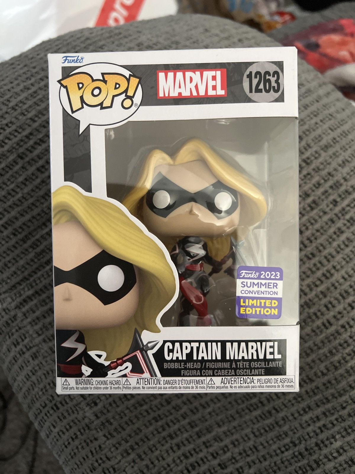 Marvel Comics Funko Pop! Captain Marvel Bobble-Head Size ONE SIZE - 1 Thumbnail