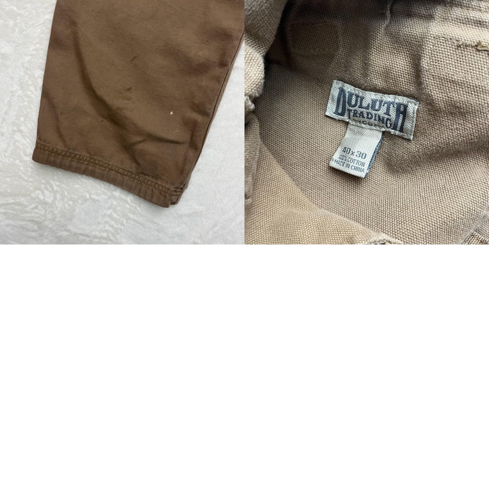 Vintage Duluth Trading Double Knee Pants Jeans Mens 38x30 Cargo Brown Cotton Workwear Size US 38 / EU 54 - 10 Thumbnail