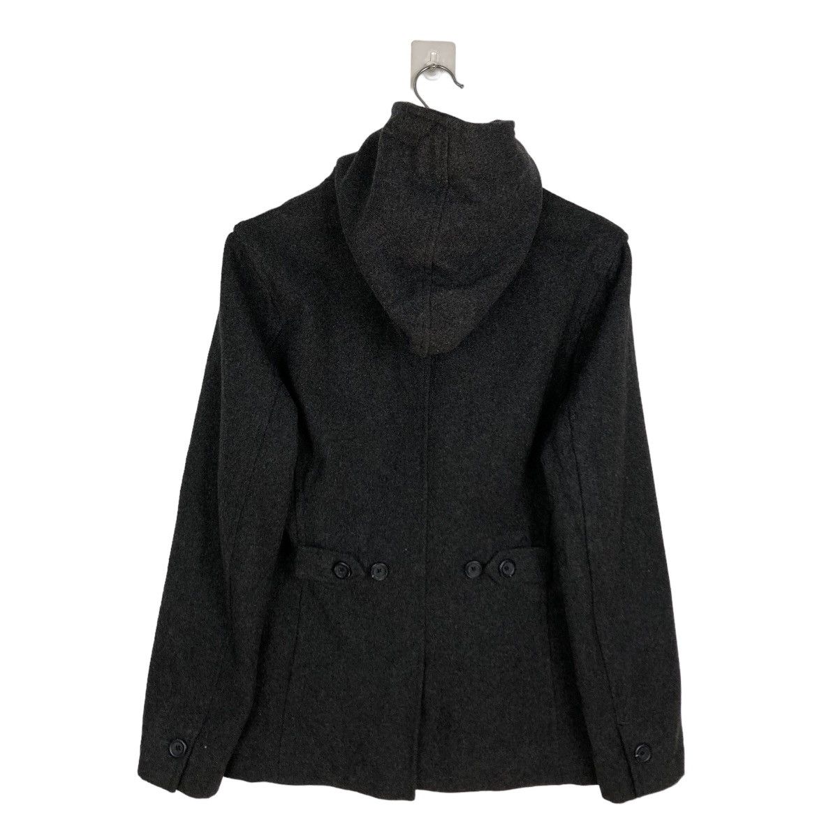 Katharine Hamnett London 🔥WOOL JACKET BLACK ULTIMATE HAMNETT JAPAN ISSEY MIYAKE Size M / US 6-8 / IT 42-44 - 7 Thumbnail