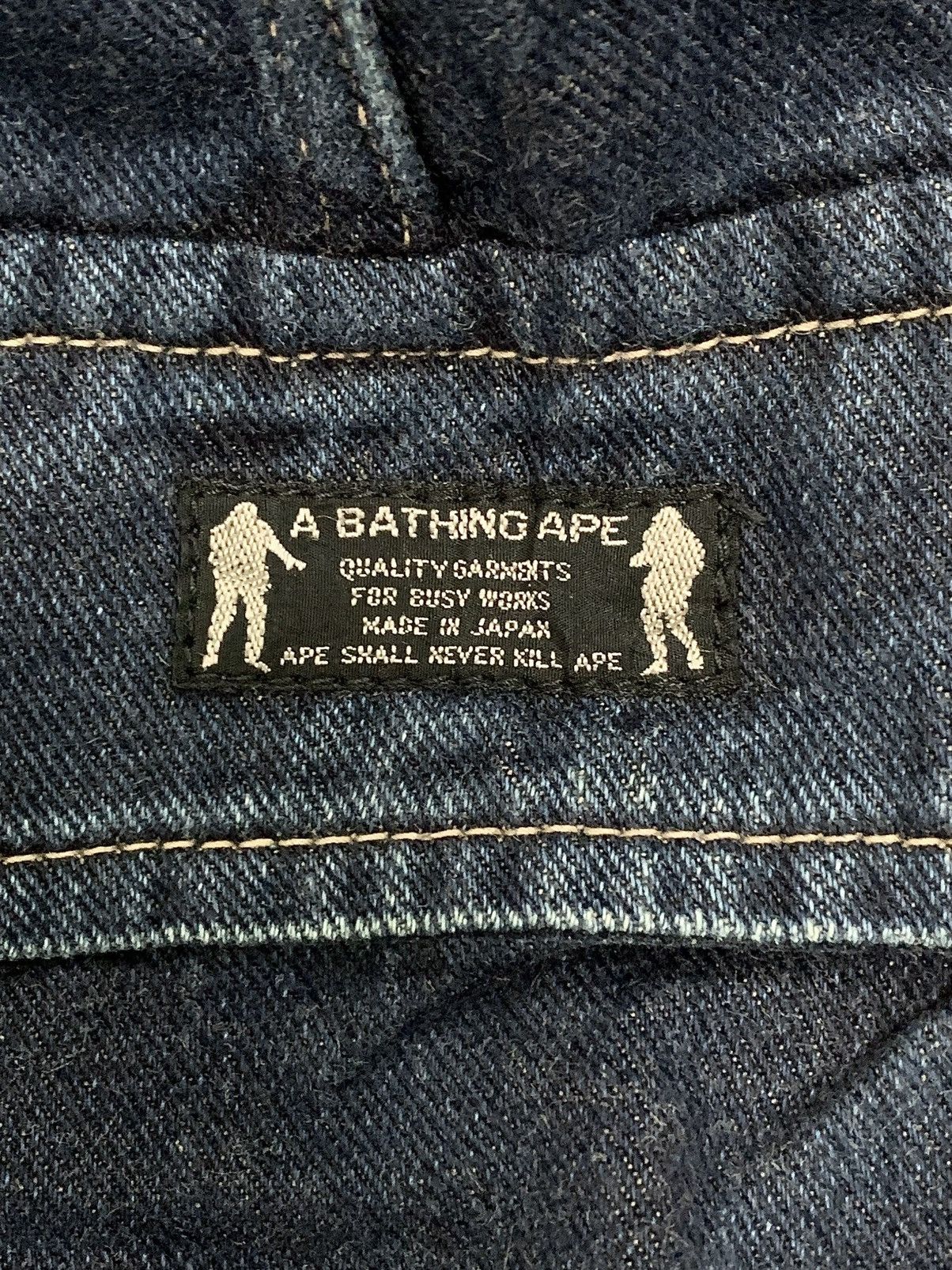 Bape OG BAPE DENIM CARGO PANTS Size US 32 / EU 48 - 12 Thumbnail