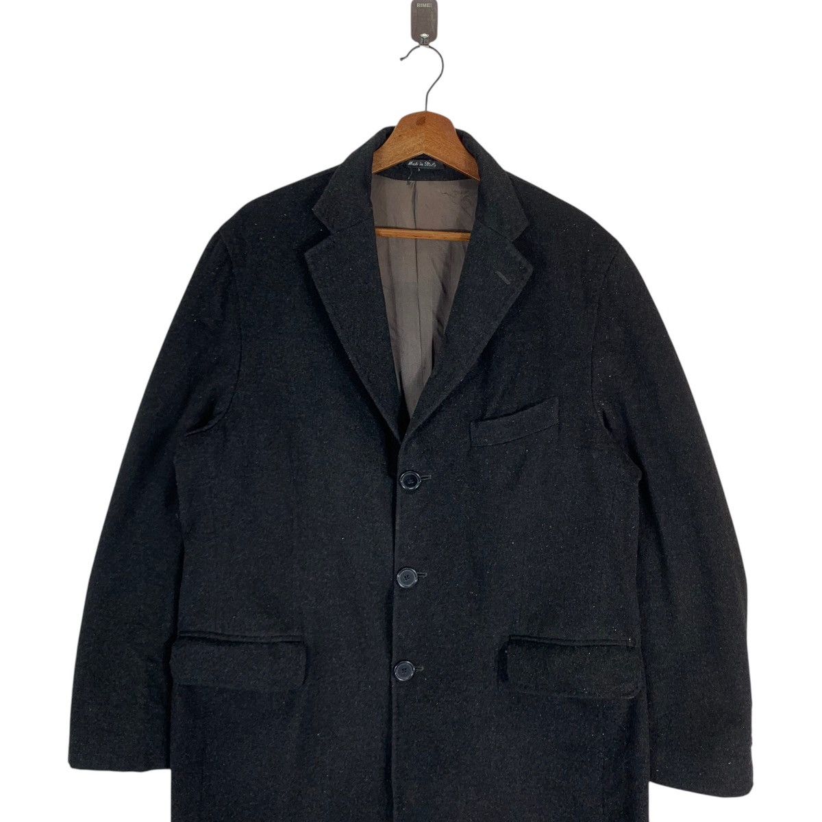 Loro Piana VINTAGE LORO PIANA WOOL OVERCOAT JACKET Size US L / EU 52-54 / 3 - 3 Thumbnail