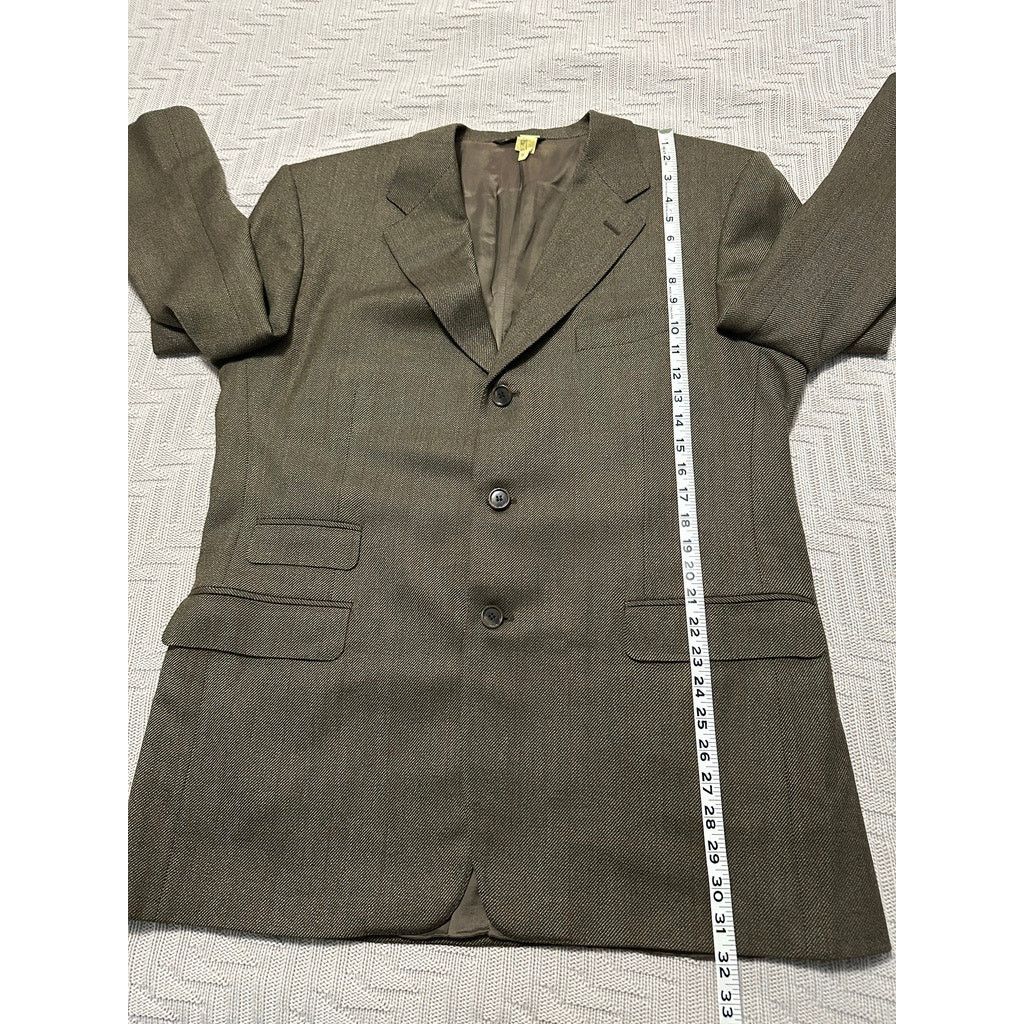 Canali Canali brown tweed three button blazer size 46R Size 46R - 9 Thumbnail