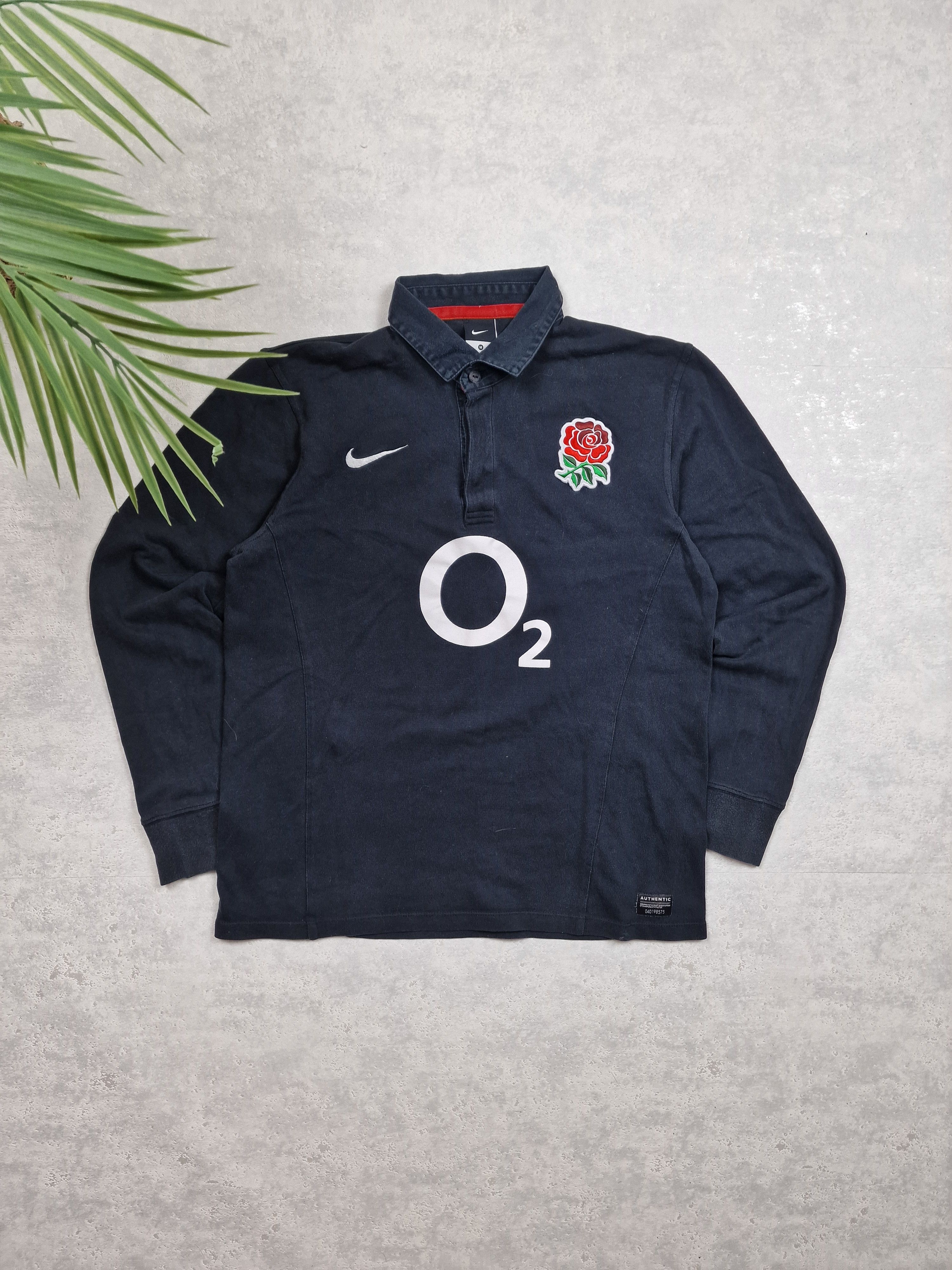 Nike × Vintage 90s Nike England Vintage Y2K Soccer Retro Longsleeve Polo Size US M / EU 48-50 / 2 - 1 Thumbnail
