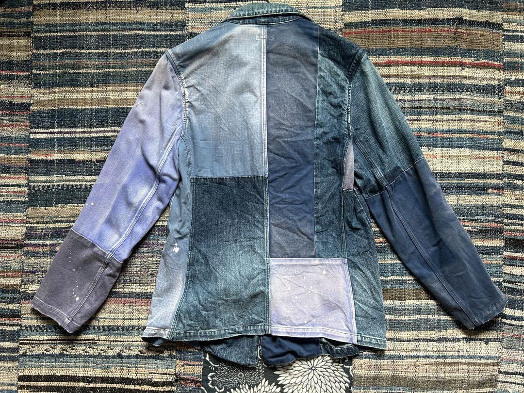 Kapital Kapital Kountry Patchwork Denim Jacket Coverall Size US M / EU 48-50 / 2 - 2 Thumbnail