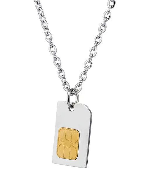 Designer × Vintage Vintage chip silver pendant Size ONE SIZE - 4 Thumbnail