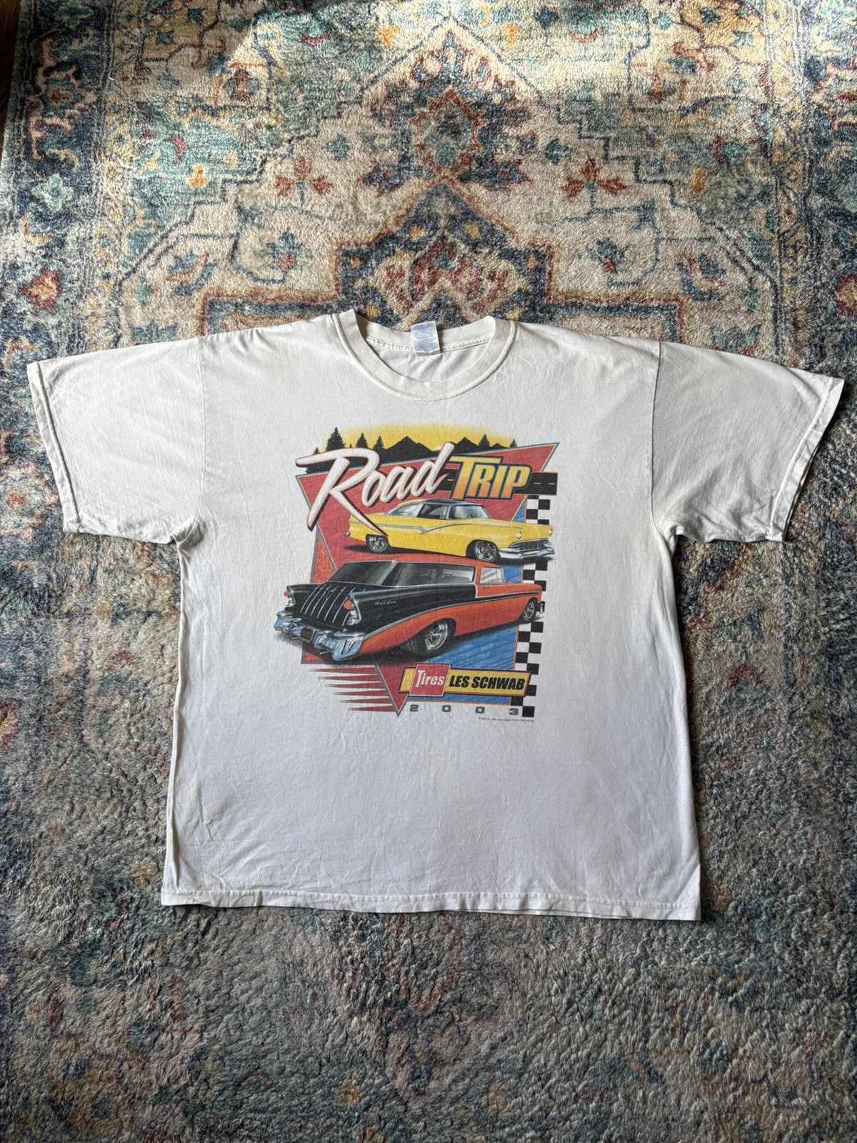 Vintage Vintage Road Trip Classic Cars T-shirt Size XL Size US XL / EU 56 / 4 - 1 Thumbnail