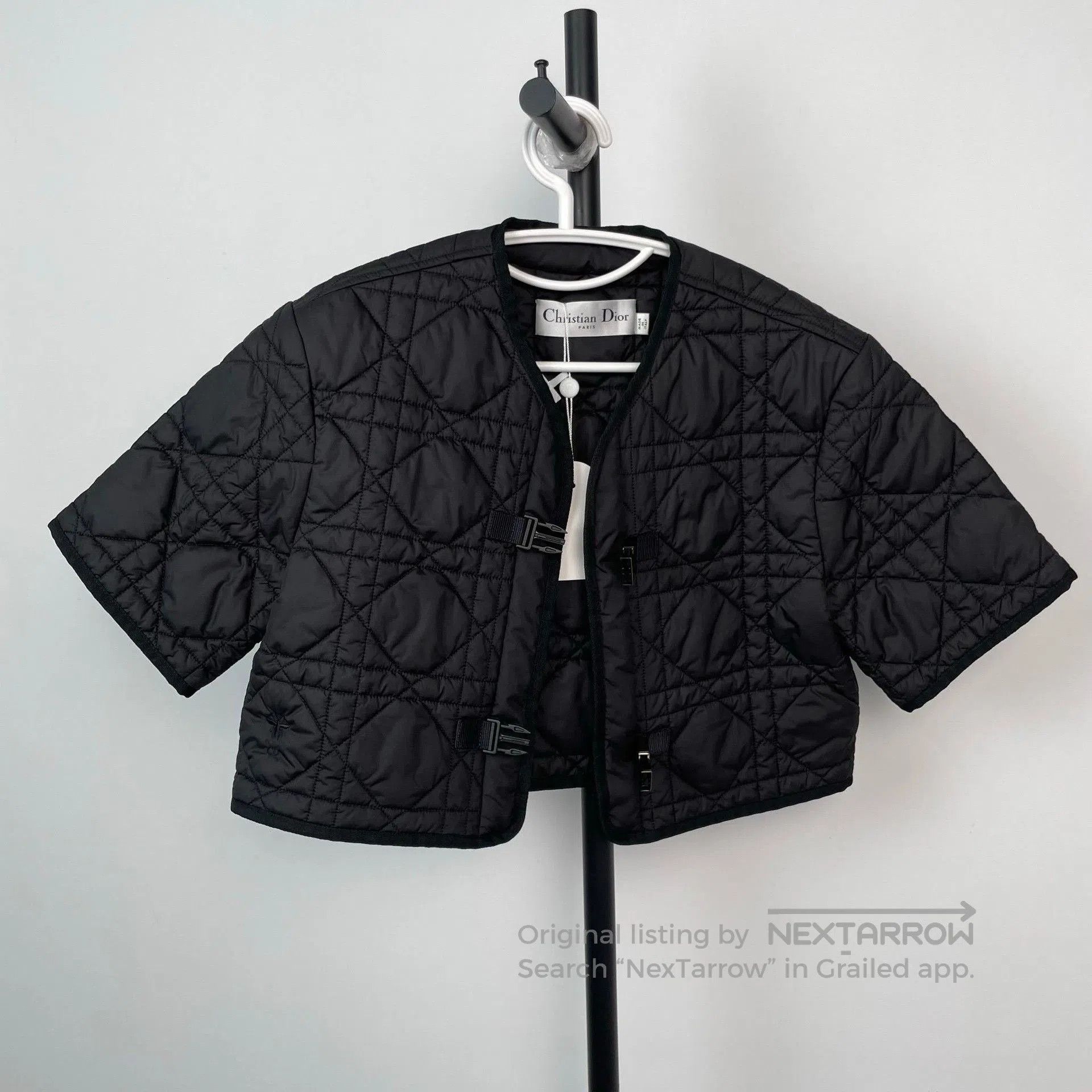 Dior Dior Black Short Quilted Diamond Jacket. Size XXS / US 00 / IT 34 - 9 Thumbnail