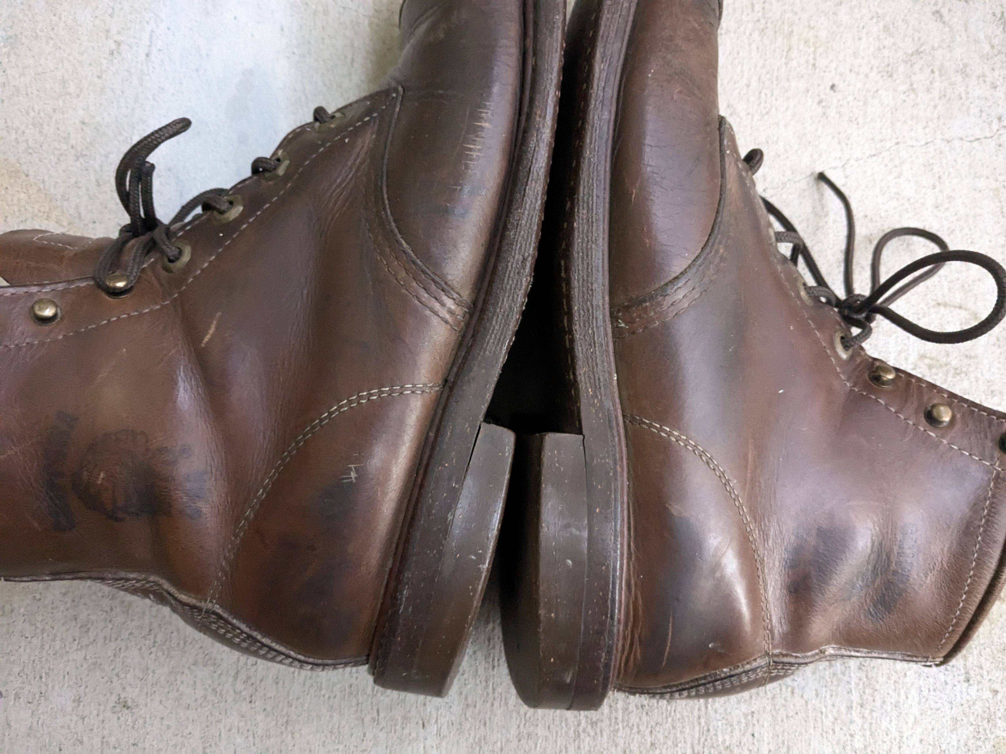 Chippewa × Vintage Chippewa Boots Brown 10 Leather Rubber Combat Work Vibram Size US 10 / EU 43 - 6 Thumbnail