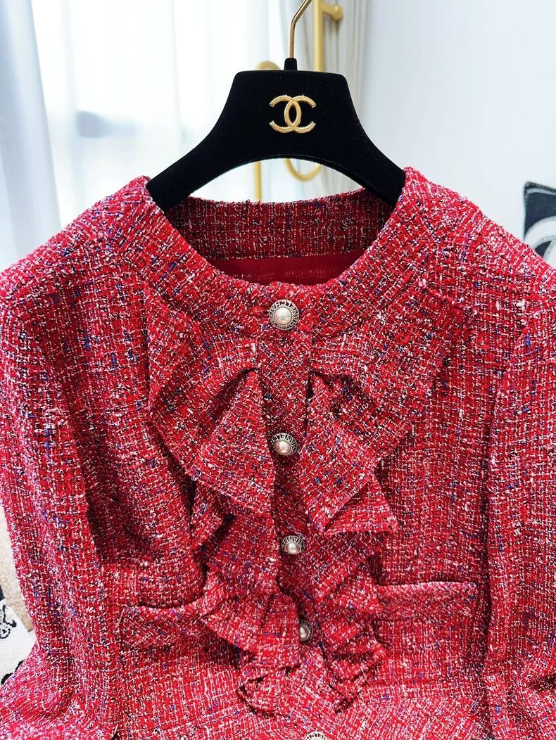 Chanel Chanel 19P Spring and Summer Preview Series Red Ruffle Mix Size XS / US 0-2 / IT 36-38 - 4 Thumbnail