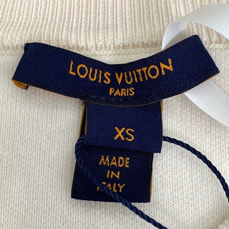 Louis Vuitton Louis Vuitton 22 logo intarsia round neck mulberry silk mi Size XS / US 0-2 / IT 36-38 - 5 Thumbnail