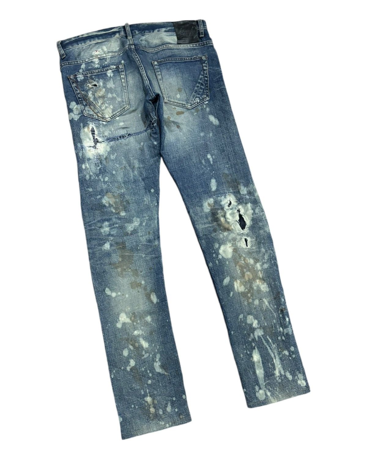 Fagassent Toshiki Aoki 🔥 Fagassent Toshiki Aoki RIPPED PATCHWORK DISTRESSED DENIM Size US 33 - 6 Thumbnail