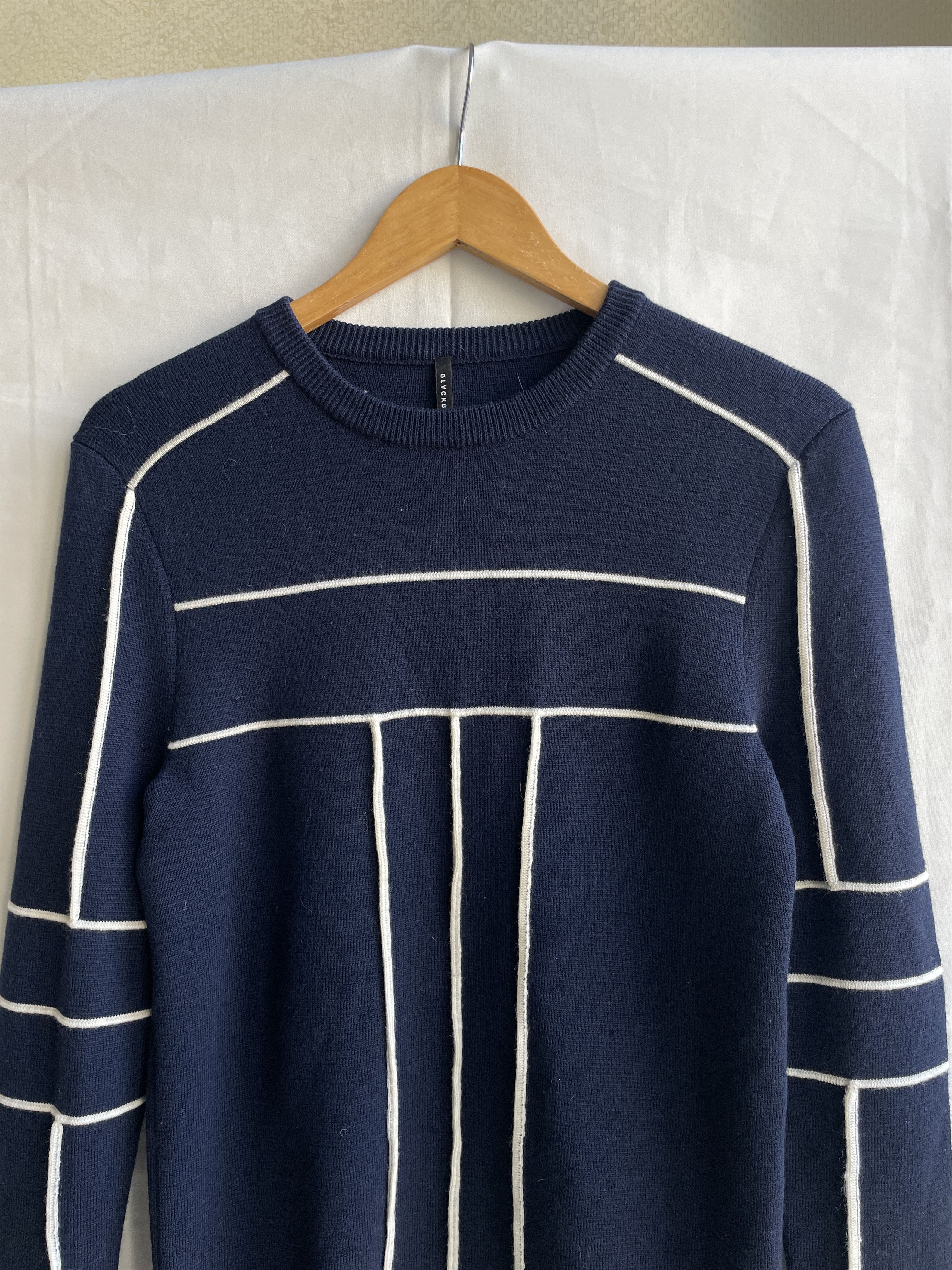 Black Barrett Black Barrett by Neil Barrett 3D Applique Crew Neck Sweater Size US S / EU 44-46 / 1 - 3 Thumbnail