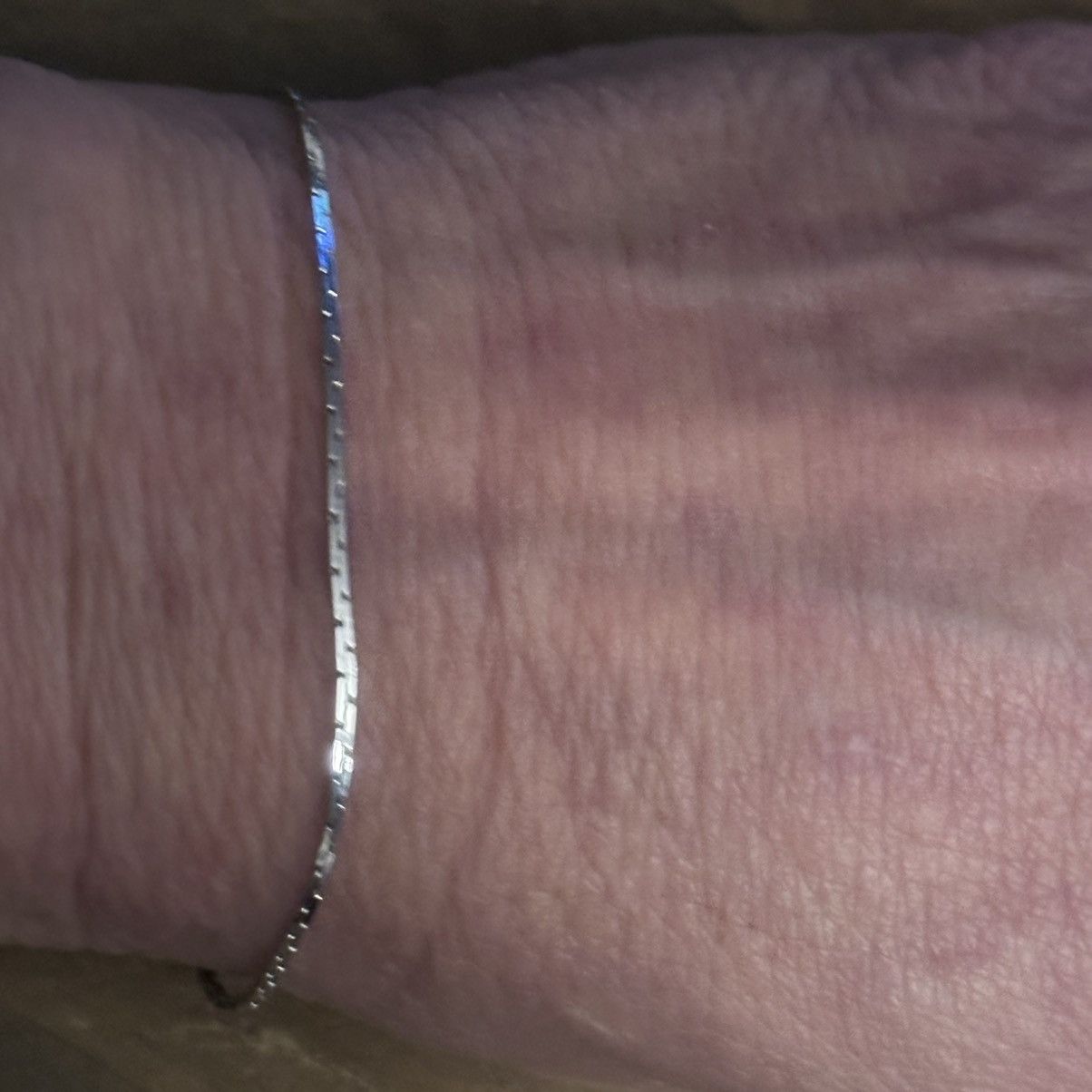 Vintage Vintage dainty silver tone cobra chain bracelet Size ONE SIZE - 3 Thumbnail