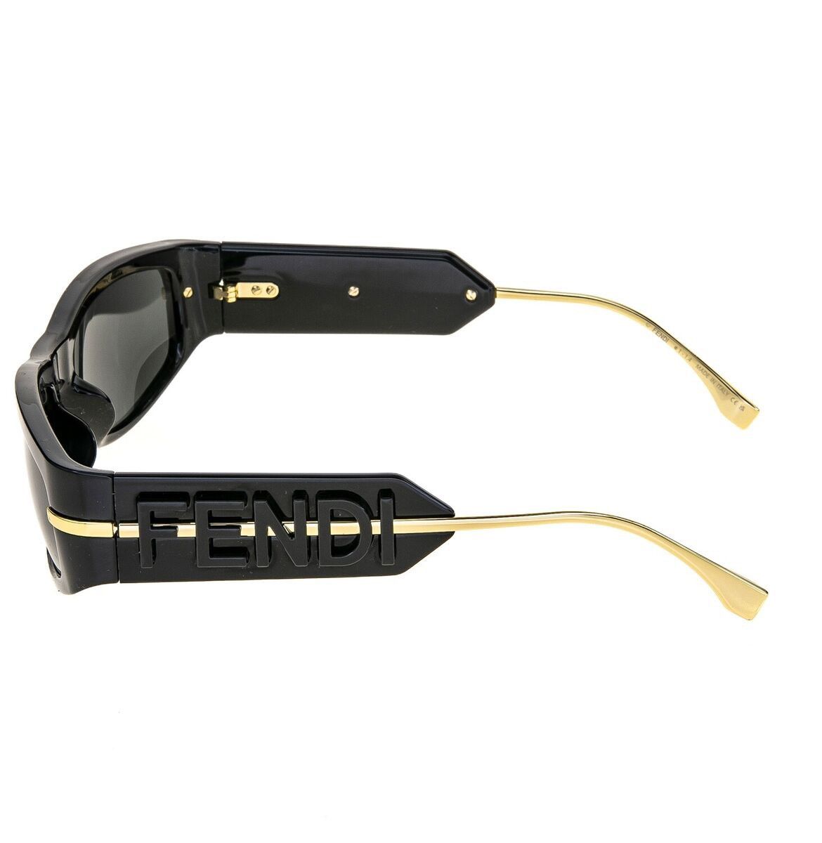 Fendi 🔥600$ Fendi Fendigraphy Black FE40120I Rectangle Sunglasses Size ONE SIZE - 2 Thumbnail