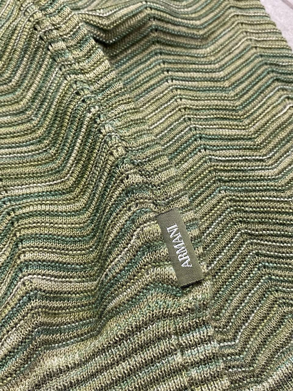 Armani Collezioni Armani Collezioni V-Neck Missoni Style Knit Sweater Size US M / EU 48-50 / 2 - 8 Thumbnail