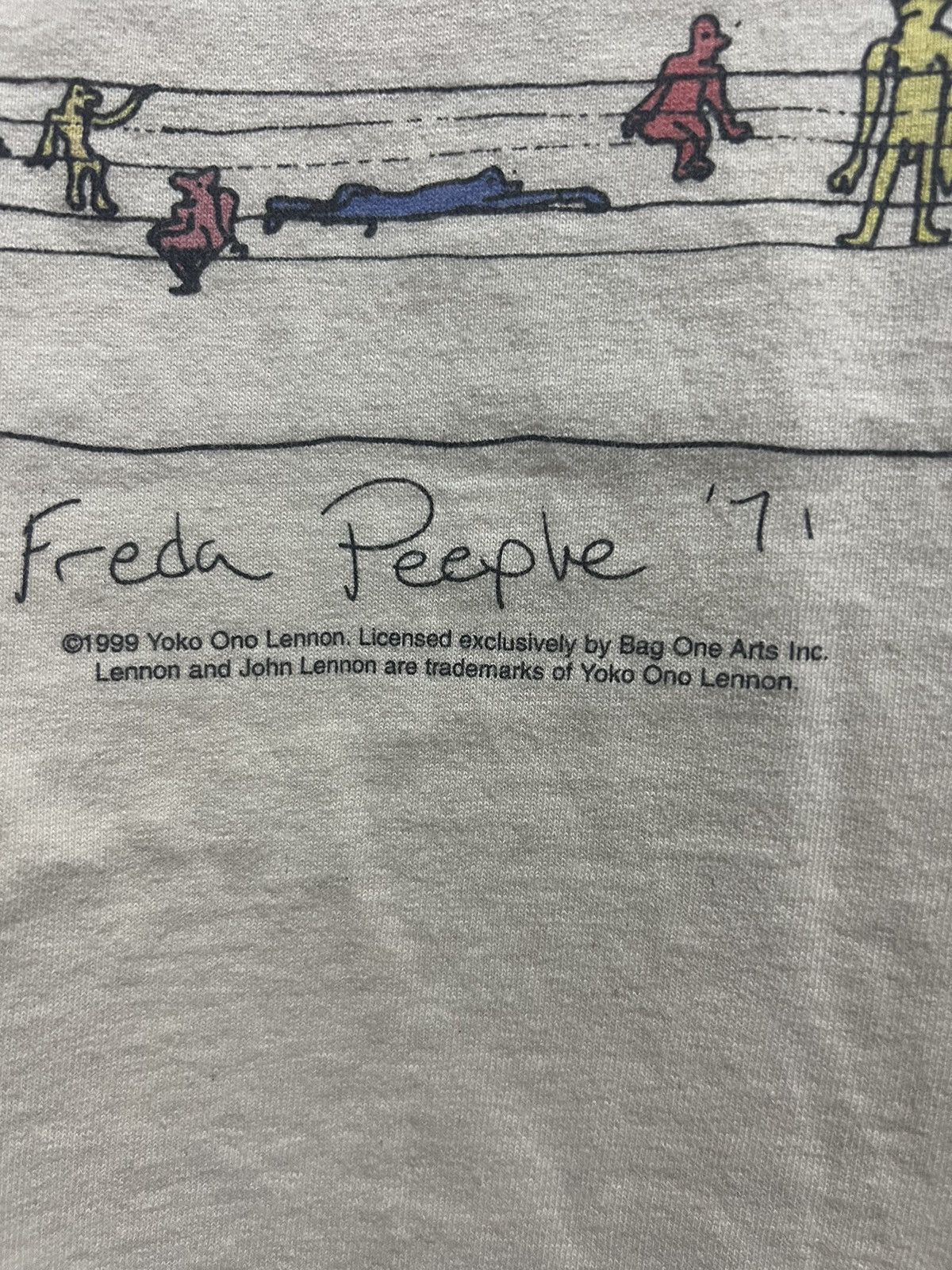 Band Tees × Vintage Vintage 90’s John Lennon Yoko OnoFreda People Size US XL / EU 56 / 4 - 3 Thumbnail