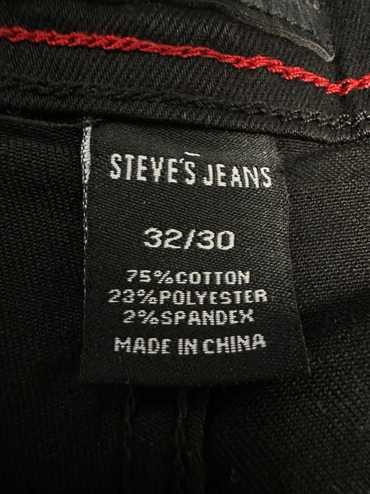 Designer Steve’s Jeans Denim Black Jeans Men size 32 x 30 Size US 32 / EU 48 - 9 Thumbnail