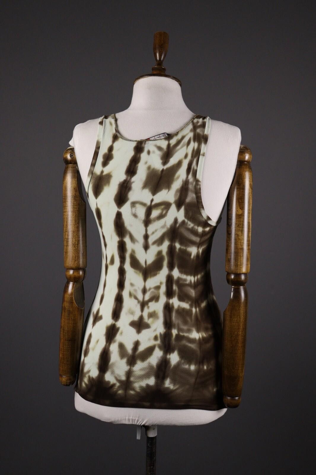 Designer Marc Cain Abstract Stretch Summer Tank Top Shirt Size 2 Size XS / US 0-2 / IT 36-38 - 6 Thumbnail