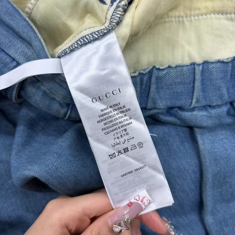 Gucci Gucci Blue logo trousers Size US 31 - 4 Thumbnail