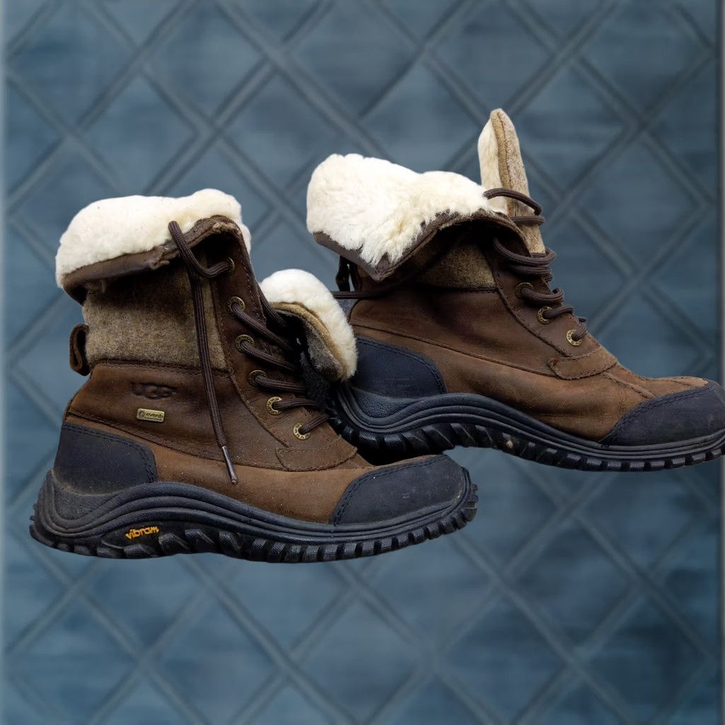 Ugg UGG Boots Womens Size 8 Brown Leather Shearling Waterproof Winter Snow Boot Size US 8 / IT 38 - 1 Thumbnail