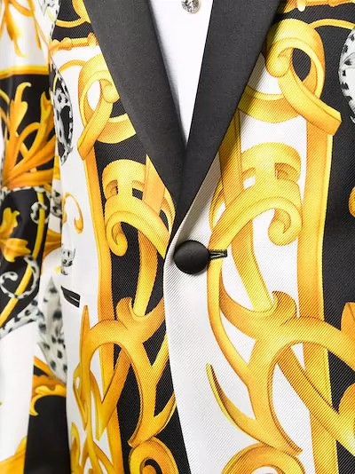 Versace Versace Baroque print wide men's suit Size US L / EU 52-54 / 3 - 9 Thumbnail