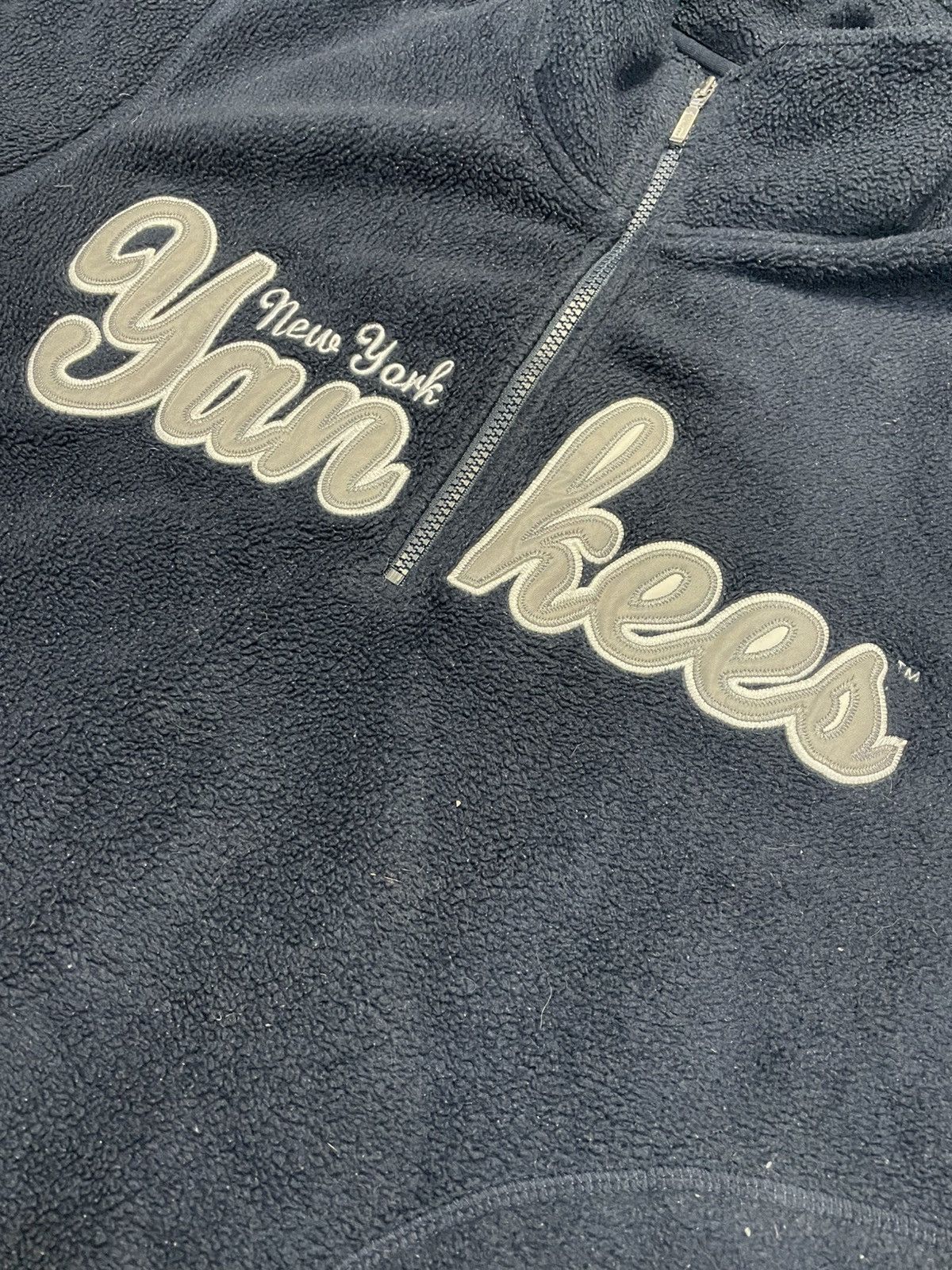 MLB 🔥Rare🔥 New York Yankees Fleece Jacket Size US XL / EU 56 / 4 - 3 Thumbnail
